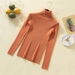 Knit Sweater Women Turtleneck Casual Pure Cashmere Pullover - Cick2Shop