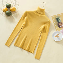 Knit Sweater Women Turtleneck Casual Pure Cashmere Pullover - Cick2Shop