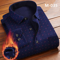 New Fashion Men's Winter Long Sleeve  Shirt - Cick2Shop