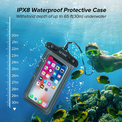 GETIHU Universal Waterproof Case For iPhone X XS MAX 8 7 6 s 5 Plus Cover Pouch Bag Cases For Phone Coque Water proof Phone Case - Cick2Shop