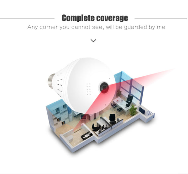 LED Light Camera 960P Wireless Panoramic Light Bulb Camera - Cick2Shop