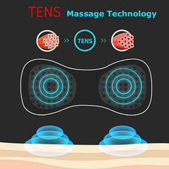 Mini Electric Neck Massager Cervical Massage Stimulator Pain Relief Portable Back massager(exclude battery) - Cick2Shop