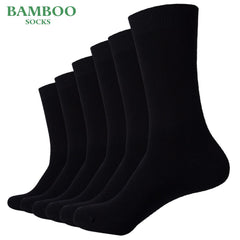 Match-Up  Men Bamboo Black Socks Breathable Anti-Bacterial High Quality Guarantee Business Socks - Cick2Shop