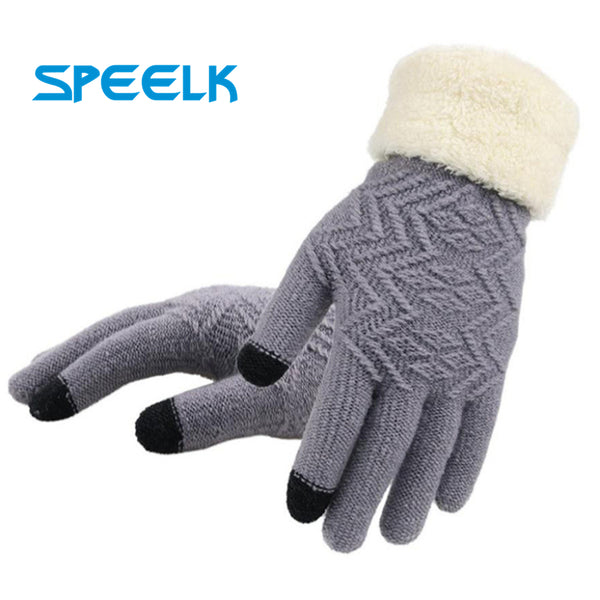 New Winter Touch Screen Women Knitted Gloves - Cick2Shop