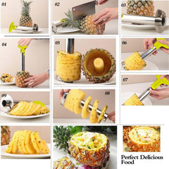 Stainless Steel Pineapple Peeler, Slicers, and Fruit Knife Cutter - Cick2Shop