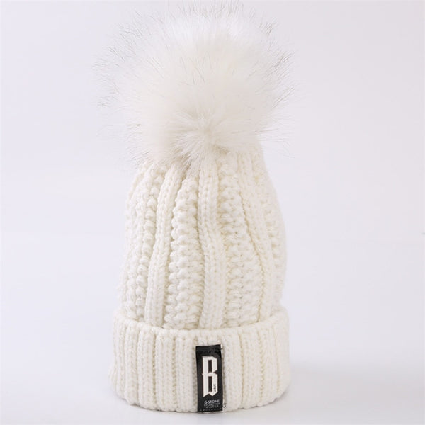 Brand Winter knitted Beanies Hats For Women - Cick2Shop