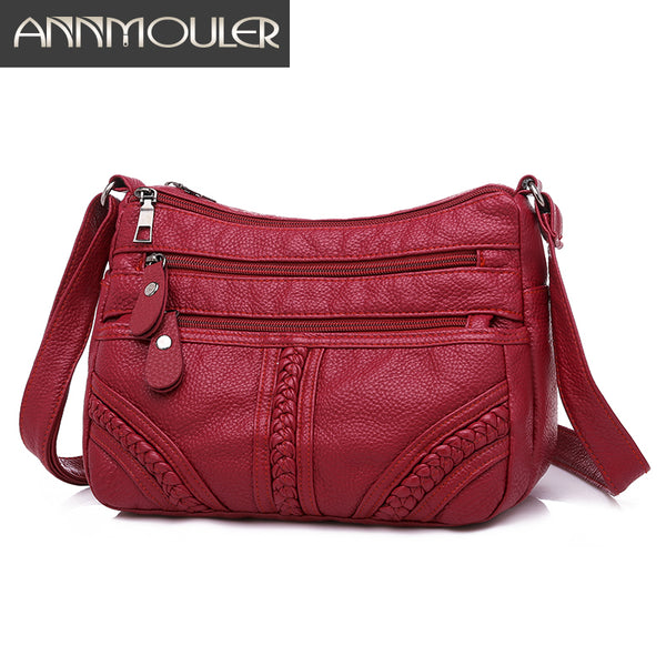 Leather Women's Cross-body Bags: Annmouler | Cick2Shop - Cick2Shop