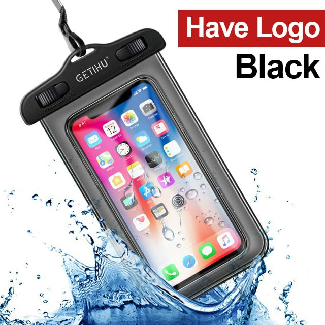 GETIHU Universal Waterproof Case For iPhone X XS MAX 8 7 6 s 5 Plus Cover Pouch Bag Cases For Phone Coque Water proof Phone Case - Cick2Shop