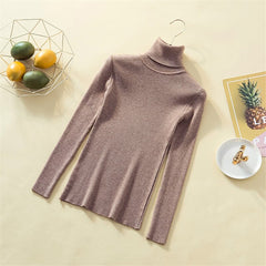 Knit Sweater Women Turtleneck Casual Pure Cashmere Pullover - Cick2Shop