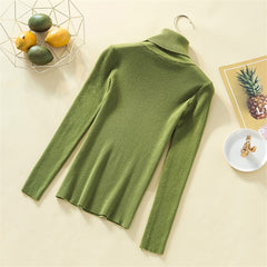 Knit Sweater Women Turtleneck Casual Pure Cashmere Pullover - Cick2Shop