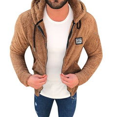 Mens Fashion Casual Thickening Fleece Jacket Teddy Coat - Cick2Shop