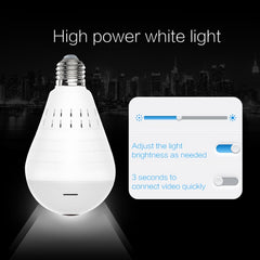 LED Light Camera 960P Wireless Panoramic Light Bulb Camera - Cick2Shop