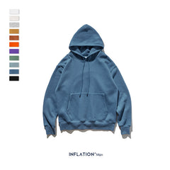 INFLATION 2019 Autumn Mens Thick Fleece Hoodies Hip Hop Pure Hoodies Thick Velvet Fabrics Winter Hoodies For Men Women 167W17 - Cick2Shop