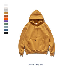 INFLATION 2019 Autumn Mens Thick Fleece Hoodies Hip Hop Pure Hoodies Thick Velvet Fabrics Winter Hoodies For Men Women 167W17 - Cick2Shop