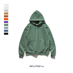 INFLATION 2019 Autumn Mens Thick Fleece Hoodies Hip Hop Pure Hoodies Thick Velvet Fabrics Winter Hoodies For Men Women 167W17 - Cick2Shop