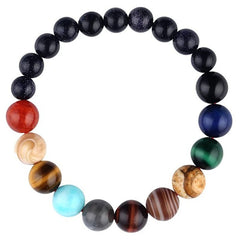 Natural Crystal Stone Beads Bracelet Universe Eight Plants Galaxy Solar System Bracelets for Men or Women Dropship - Cick2Shop