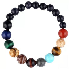 Natural Crystal Stone Beads Bracelet Universe Eight Plants Galaxy Solar System Bracelets for Men or Women Dropship - Cick2Shop