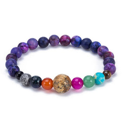 Natural Crystal Stone Beads Bracelet Universe Eight Plants Galaxy Solar System Bracelets for Men or Women Dropship - Cick2Shop