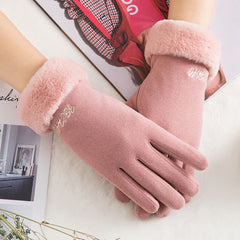 New Winter Female Lace Warm Cashmere - Cick2Shop