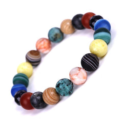 Natural Crystal Stone Beads Bracelet Universe Eight Plants Galaxy Solar System Bracelets for Men or Women Dropship - Cick2Shop