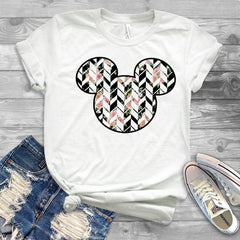 Women Fashion Graphic Flower Womens T-Shirt Cute Ear Tshirts Girl Laides Tumblr Tee Hipster Clothing Female T Shirt Print Tees - Cick2Shop