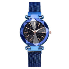 Luxury Starry Sky Stainless Steel Mesh Bracelet Watches For Women Crystal Analog Quartz Wristwatches Ladies Sports Dress Clock - Cick2Shop