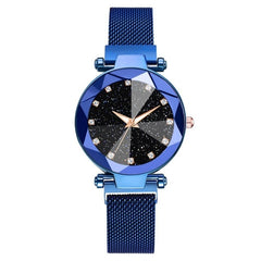 Luxury Starry Sky Stainless Steel Mesh Bracelet Watches For Women Crystal Analog Quartz Wristwatches Ladies Sports Dress Clock - Cick2Shop