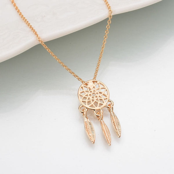 New fashion dream catcher series Jewelry necklace Exquisite alloy hollow pendant necklace Popular chain collares Gifts women2019 - Cick2Shop