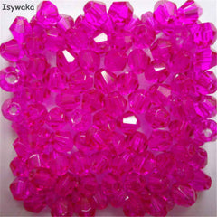 Isywaka Sale Red copper Color 100pcs 4mm Bicone Austria Crystal Beads charm Glass Bead Loose Spacer Bead for DIY Jewelry Making - Cick2Shop