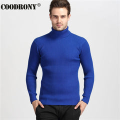 COODRONY Winter Thick Warm Cashmere Sweater Men Turtleneck Mens Sweaters Slim Fit Pullover Men Classic Wool Knitwear Pull Homme - Cick2Shop