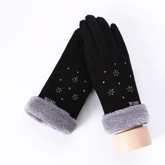 New Winter Female Lace Warm Cashmere - Cick2Shop