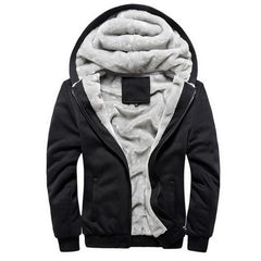 Winter Inner Fleece Hoodies Men 2018 Casual Hooded Warm Sweatshirts Male Thicken Tracksuit 2PC Jacket+Pant Men Moleton Masculino - Cick2Shop