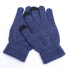 Winter Touch Screen Gloves Women Men Warm Stretch Knit Mittens Imitation Wool Full Finger Guantes Female Crochet Luvas Thicken - Cick2Shop