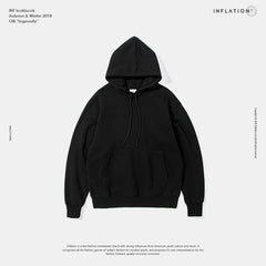 INFLATION 2019 Autumn Mens Thick Fleece Hoodies Hip Hop Pure Hoodies Thick Velvet Fabrics Winter Hoodies For Men Women 167W17 - Cick2Shop