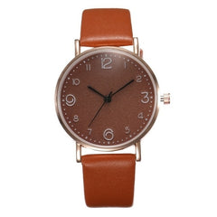 Top Style Fashion Women's Luxury Leather Band Analog Quartz WristWatch Golden Ladies Watch Women Dress Reloj Mujer Black Clock - Cick2Shop