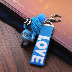 Vicney New Arrival Cute Teddy Bear Key Chain'THIS IS NOT A KOSCHINO TOY'Bear KeyChain Animal Pattern Key Holder For Girl Friend - Cick2Shop